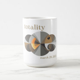 Total Solar Eclipse 2025, lustig design. Totalitet Kaffemugg