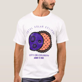 Total Solar Eclipse 2026-Anpassningsbar T Shirt