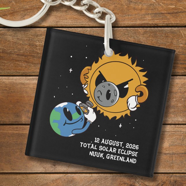 Total Solar Eclipse 2026 Greenland Photobomb (Change city, or other text, to personalize.  Matching items available)