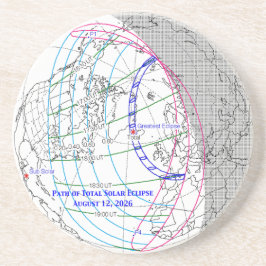 Total Solar Eclipse 2026 Map Underlägg