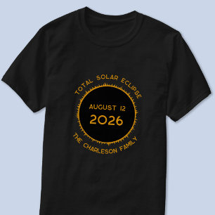 Total Solar Eclipse 2026 Personlig T-Shirt