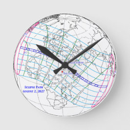 Total Solar Eclipse 2027 Map Rund Klocka