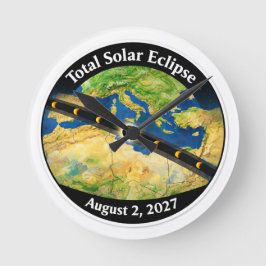 Total Solar Eclipse 2027 Map Rund Klocka