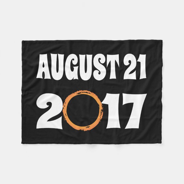 Total Solar Eclipse 21 augusti 2017 Fleecefilt (Framsidan (Horisontell))