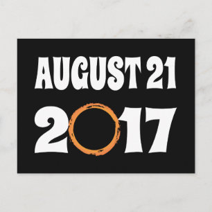 Total Solar Eclipse 21 augusti 2017 Vykort