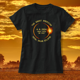 Total Solar Eclipse 4.8.2024 USA Lägg till ditt ti Tee