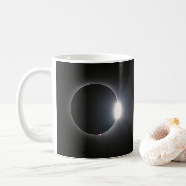 Total Solar Eclipse 8 april 2024 Kaffemugg (Med munk)