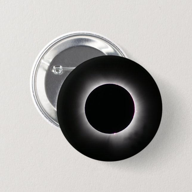 Total Solar Eclipse 8 april 2024 Knapp (Framsida & baksida)