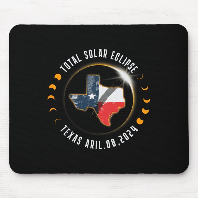 Total Solar Eclipse America Totality Texas 8 april Musmatta (Framsidan)