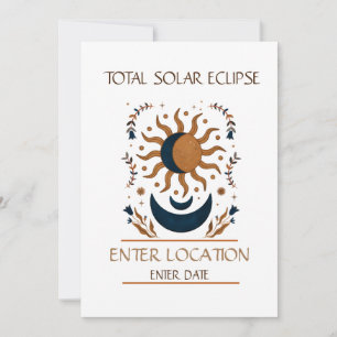 Total Solar Eclipse-Anpassningsbar Inbjudningar