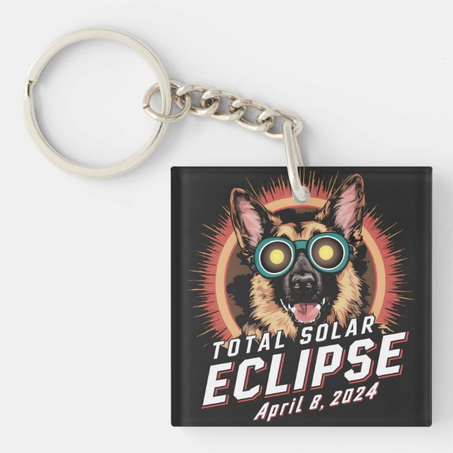 Total Solar Eclipse April 2024 German Shepherd Hun (Framsidan)