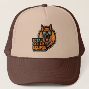 Total Solar Eclipse April 2024 German Shepherd Hun Keps