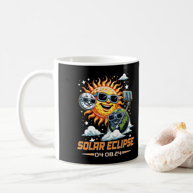 Total Solar Eclipse April 2024 Kaffemugg (Med munk)