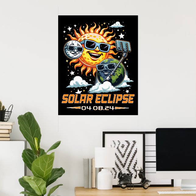 Total Solar Eclipse April 2024 Poster (Hemmakontoret)