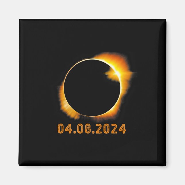 Total Solar Eclipse April 8 20241 Magnet (Framsidan)
