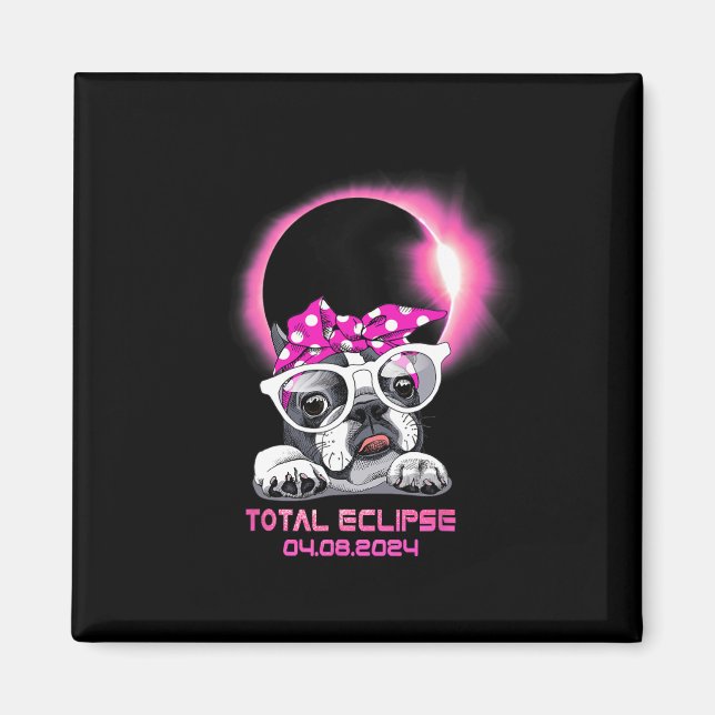 Total Solar Eclipse April 8 2024 3 Magnet (Framsidan)