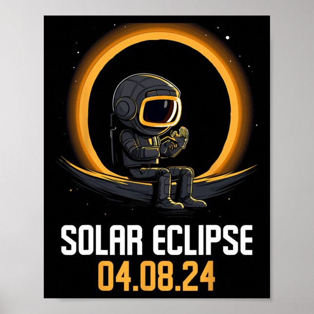Total Solar Eclipse April 8 2024 America Solar Ecl Poster (Framsidan)