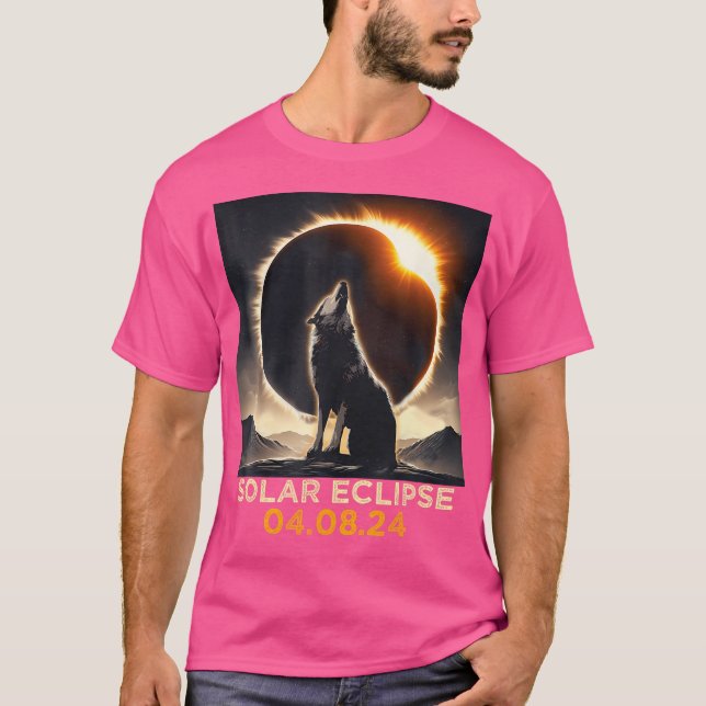 Total Solar Eclipse April 8 2024 America Wildernes T Shirt (Framsida)