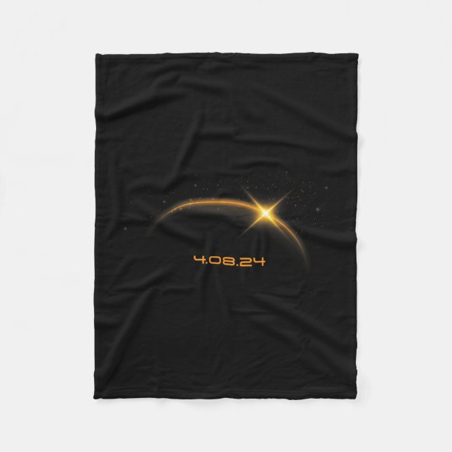 Total Solar Eclipse April 8 2024 Fleecefilt (Framsidan)