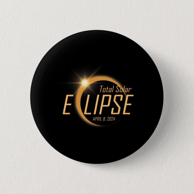 Total Solar Eclipse April 8 2024 Totality Astronom Knapp (Framsida)