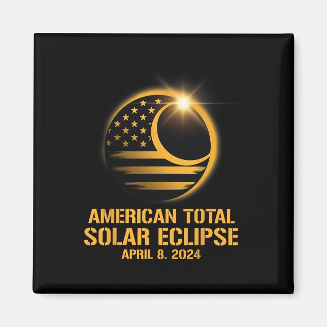 Total Solar Eclipse April 8 2024 Totality Astronom Magnet (Framsidan)