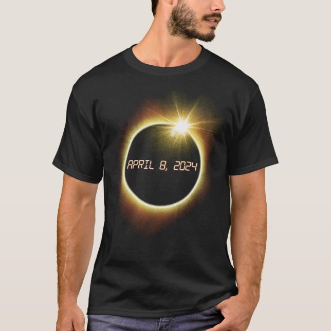 Total Solar Eclipse April 8 2024 Totality Eclipse T Shirt (Framsida)
