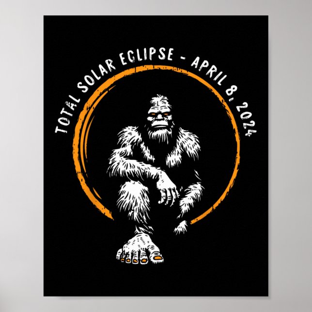 Total Solar Eclipse April 8 2024 Totality Poster (Framsidan)