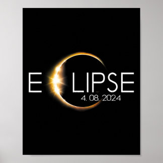 Total Solar Eclipse April 8 2024 Totality Poster