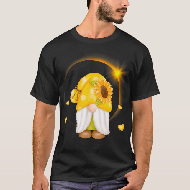 Total Solar Eclipse April 8 2024 USA Karta Totalit T Shirt (Framsida)