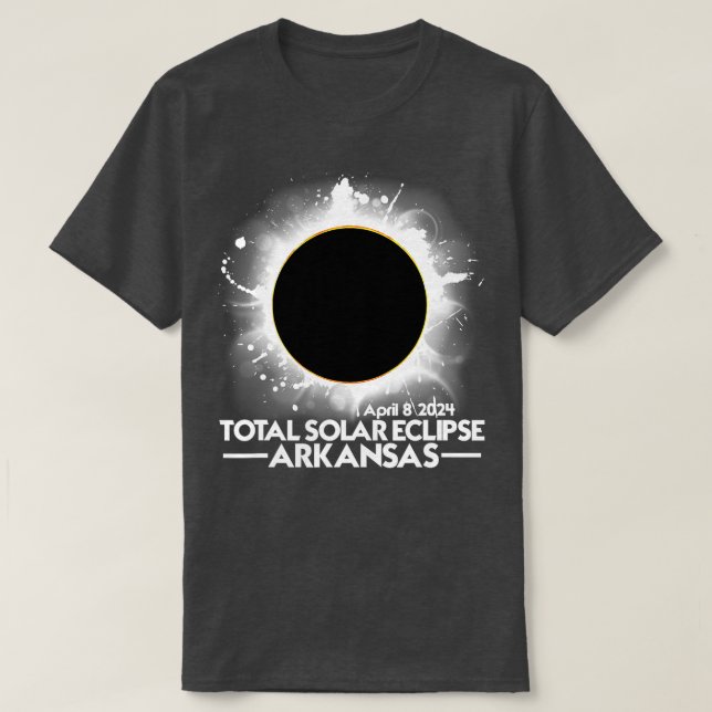 Total Solar Eclipse Arkansas 2024 America Eclipse T Shirt (Design framsida)