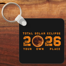 Total Solar Eclipse August 12 2026 Nyckelring