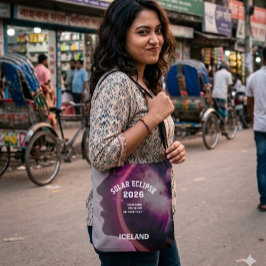 Total solar eclipse August 2026 text personalized Axelväska