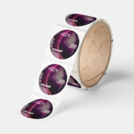 Total solar eclipse August 2026 text personalized Runt Klistermärke