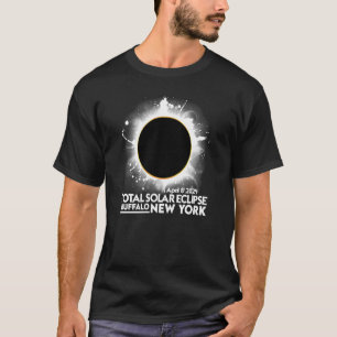 Total Solar Eclipse Buffalo New York den 8 april 2 T Shirt