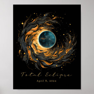 Total Solar Eclipse Chaser Fläkt Watching Shirt Ap Poster