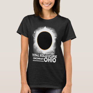 Total Solar Eclipse Cincinnati Ohio 8 april 2024 t T Shirt