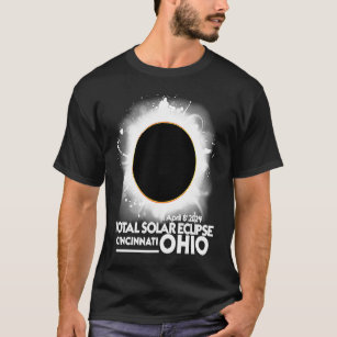 Total Solar Eclipse Cincinnati Ohio 8 april 2024 t T Shirt