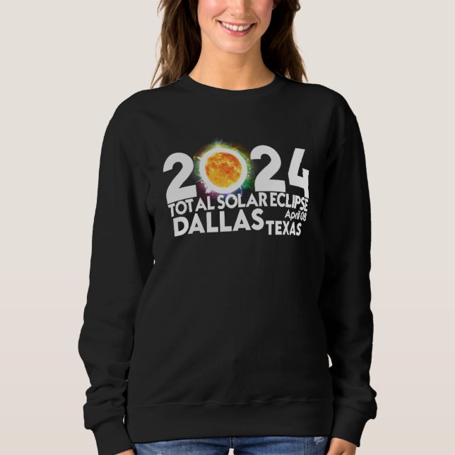 Total Solar Eclipse Dallas TEXAS April 8 2024 Tota T Shirt (Framsida)