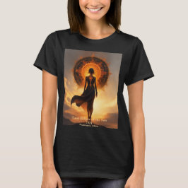 Total Solar Eclipse Goddess Tittar vid Sol 2 Sides T Shirt