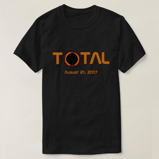 Total Solar Eclipse-händelse Tee (Design framsida)