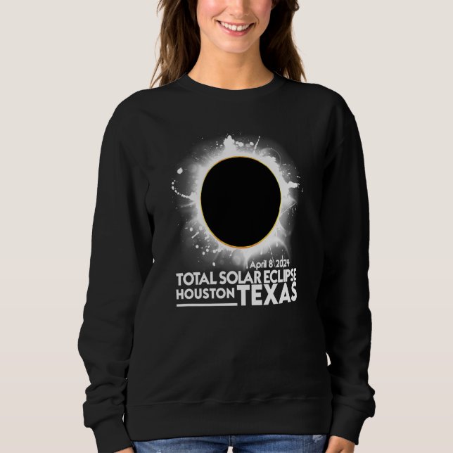 Total Solar Eclipse HOUSTON TEXAS April 8 2024 Tot T Shirt (Framsida)