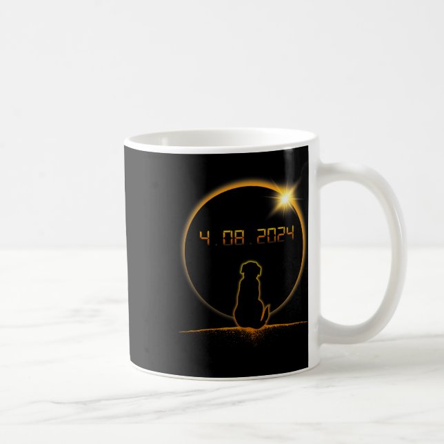 Total Solar Eclipse Hund Kaffemugg (Höger)