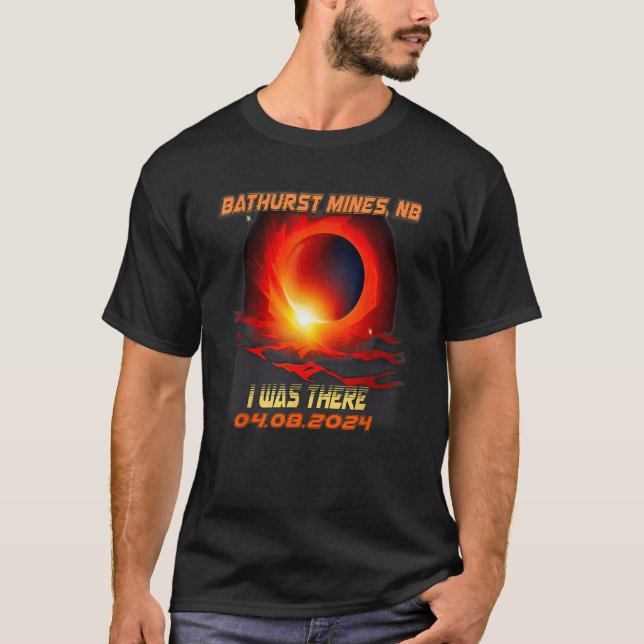 Total Solar Eclipse I var där badurstgruvor T Shirt (Framsida)