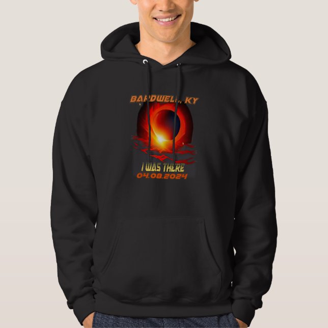 Total Solar Eclipse I Was There Bardwell Kentucky  Hoodie (Framsida)