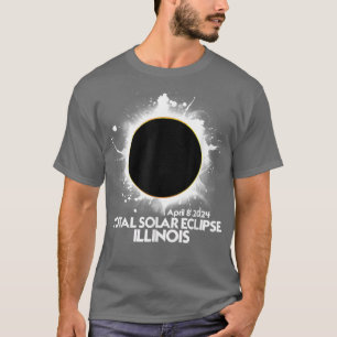 Total Solar Eclipse ILLINOIS 2024 American Totalit T Shirt