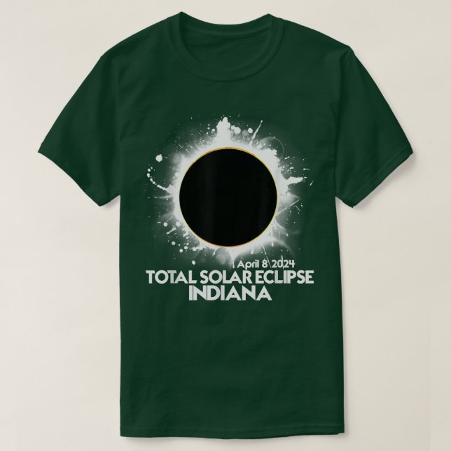 Total Solar Eclipse Indiana 2024 American Totality T Shirt (Design framsida)