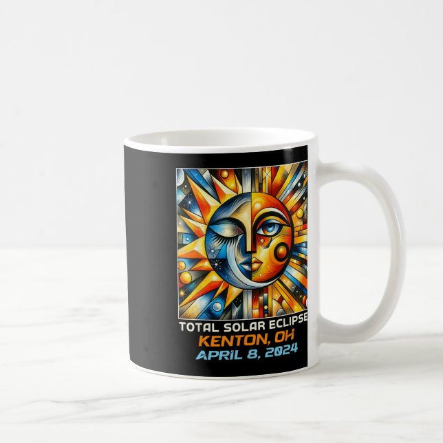 Total Solar Eclipse Kenton Ohio Kaffemugg (Höger)