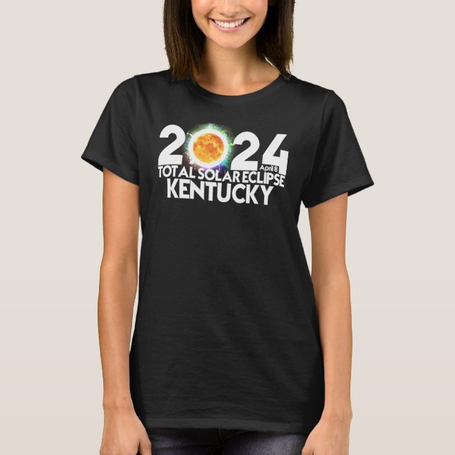Total Solar Eclipse KENTUCKY 8 april 2024 Amerikan T Shirt (Framsida)