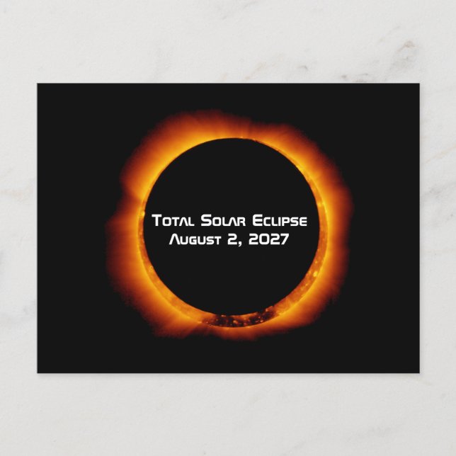 Total Solar Eclipse of the Century 2027 Vykort (Framsida)