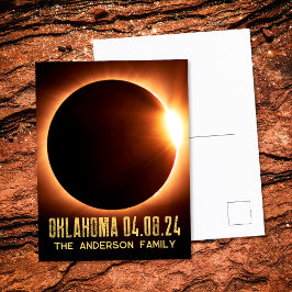 Total Solar Eclipse Oklahoma 2024 Personlig Vykort